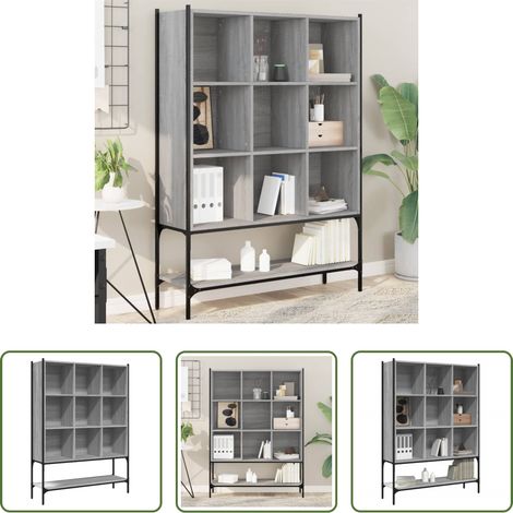 Rangement vertical - Bibliothèque sonoma gris 102x30x141,5 cm bois d'ingénierie (1/5)