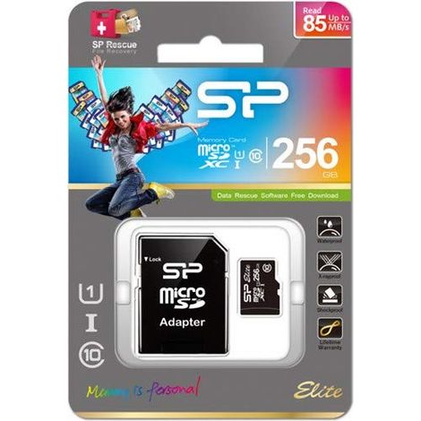 Silicon Power Elite 256 Go MicroSDXC UHS-I Classe 10 (1/2)