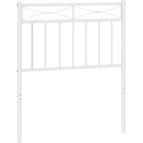 Maison Exclusive - Ersatz-Kopfteil Metall Weiß 75 cm