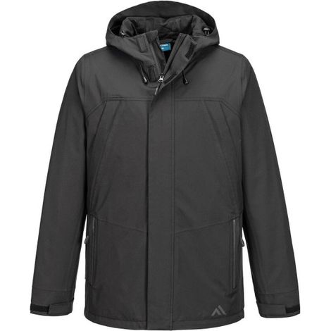 Chaqueta impermeable y transpirable con costuras encintadas Porwest KX364 S Negro (1/2)