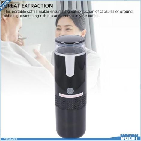 Ashata machine à café portable Cafetière Portable, Cafetière de Voyage avec Cuillère 170 Ml de capacité parapharmacie accessoire (1/5)