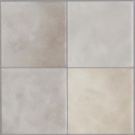 Credence Adhesive pour Cuisine - Zellige Beige/Gris, Carrelage Adhesif Mural salle de bain 3D, 5 Stickers Muraux (22.86x22.86 cm), Autocollant Carreaux Adhesif fabriqué au Canada (1/5)