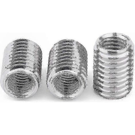 Adaptateur tube fileté M12 vers M10, lot de 5 raccords argentés pour vis transporteuse (1/4)