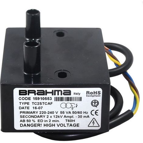 Transformador TC2STCAF 2x12Kv 50% salida vertical (terminal redondo 4mm)