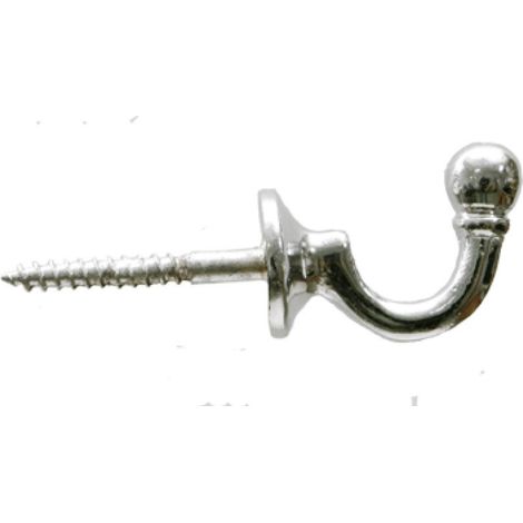 Hettich Zierhaken 25 x 18 x 30 mm Zinkdruckguss silber - 2 Stück Zierhaken