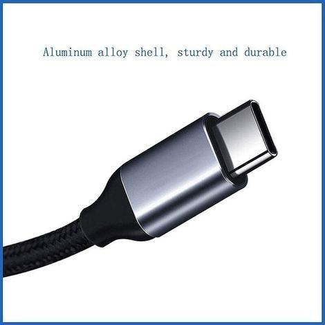 USB-C-Aux-Kabel, USB-C-Stecker auf 3,5-mm-Klinkenstecker-Adapter, Audio-Verlängerungskabel für Autoradio, Lautsprecher und Kopfhörer für Samsung Galaxy S21, S20 Ultra, S20+ 5G, Note 20/10, Pixel 4/3 X (1/4)