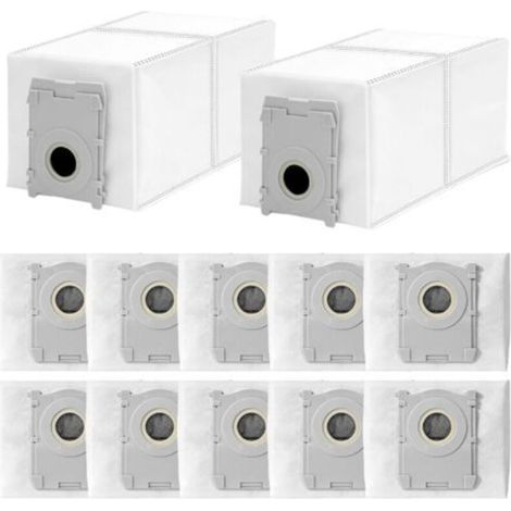 Lot de 10 Sacs à Poussière de Remplacement,Compatibles avec Ecovacs Deebot T50/T50 PRO/T50 MAX PRO/T30C PRO/T80/X8/X8 PRO/X9 PRO OMNI Aspirateurs,Sac de Rechange Grande Capacité de 4 L (1/5)
