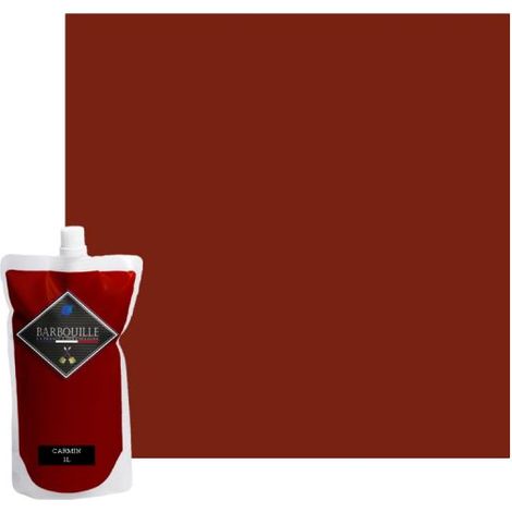 Pintura acrílica BARBOUILLE - Para paredes y techos - 1L - Rojo carmín