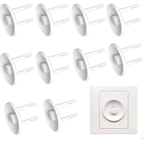 10pcs Blanc Cache Prise Bébé,Cache Prise,Protection Prise Electrique Bebe,Cache Prise Electrique,Cache Prise Electrique Universal Pour Securite Enfant,Protection Prise Electrique Bebe Pour Domestiqu (1/5)