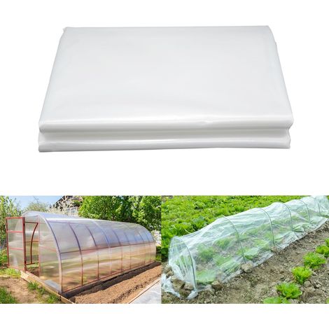 3m x 6m Bache pour Serre, Film Polyéthylène, Film de Serre Tunnel pour Couvrir Les Jardin, Légumes und Tomate (1/5)
