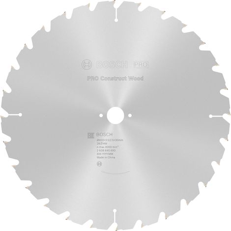 Bosch PRO Construct Wood Kreissägeblatt, 400 x 3,5 x 30 mm, T28
