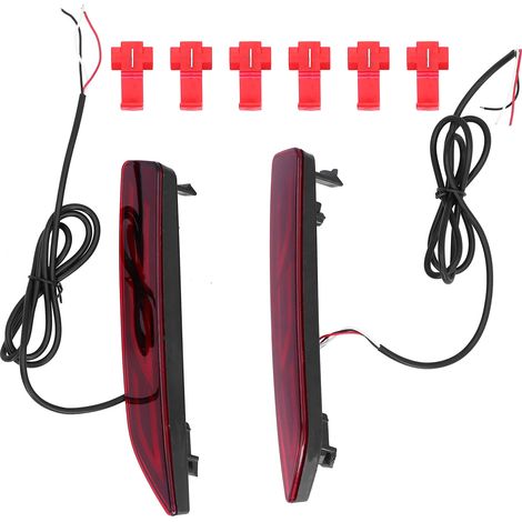 2 pièces Feux de pare-chocs arrière LED 55LM/W Feu stop lumineux Compatible Honda City/CR-V/BR-V/Mobilio (1/5)