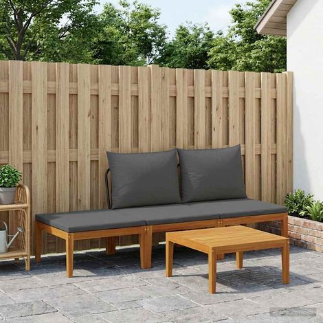vidaXL 4 uds. Madera de Acacia Sólida y Cuerda Natural (1/5)