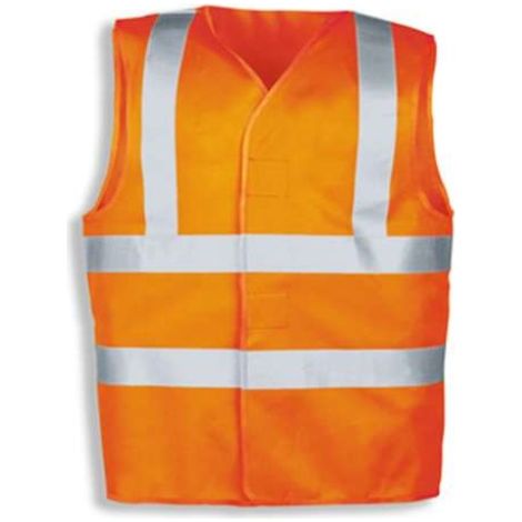 Uvex Protection Flash Arbeitsweste - Warnorange Unisex-Sicherheitsweste - Mit Klettverschluss: L (1/2)
