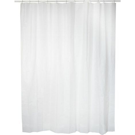 Rideau de douche en textile Funky 180 x 200 cm – PEVA résistant aux éclaboussures – 12 œillets pour installation facile