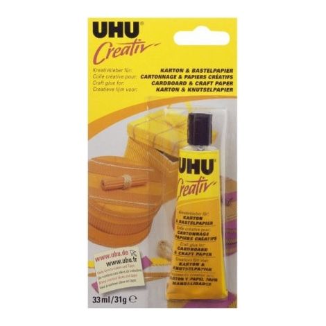 UHU Creativ' Cartonnages & Papiers Créatifs 33ml