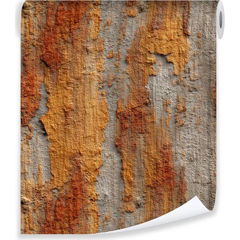 Papier peint marron structure abstraite sur mur molletonné salon chambre coucher (1/3)