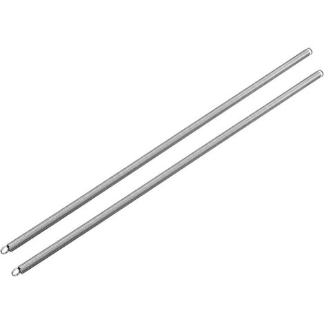 Tension Spring Extension Springs 0.7mm Wire Dia, 6mm OD, 300mm Free Length Spring Steel Small Double Hook 2pcs (1/3)
