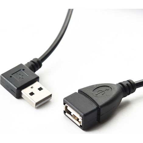 U-förmiges USB-Stecker-auf-USB-Buchse-Adapterkabel zur Verlängerung des Lade- und Datenübertragungskabels für Computer, 1,5 Meter lang. (1/5)