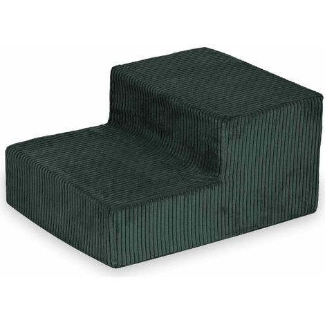 Marches menant à l'aire de jeux en mousse Corduroy Green (1/5)