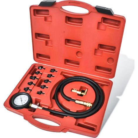 Kit Strumenti 12pz Tester della Pressione dell'Olio e Del Motore 0-10 bar 06029 (1/4)