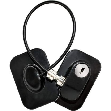 Verrou de réfrigérateur, serrure de porte de congélateur avec 1 clé, verrou de tiroir de fichiers, serrure de sécurité enfant avec (1/4)