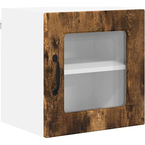 Meuble mural de cuisine,Armoire de cuisine avec étagère Chêne fumé 40 x 31 x 40 cm CFW98318 (1/5)