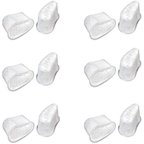 Lot de 12 Cartouche de filtre à eau au charbon pour cafetière KRUPS F4720057, en coquille de noix de coco non tissée, sachet de charbon actif, certifié FDA (1/4)