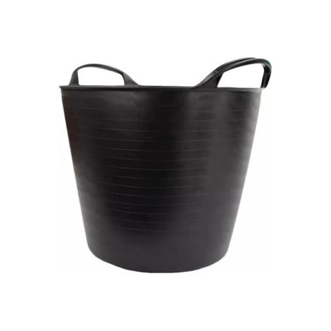 Seau flexible CAPAZO PEHD noir 42 litres poignée incorporée