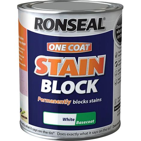 Ronseal One Coat Stain Block - White - 750ml (1/3)