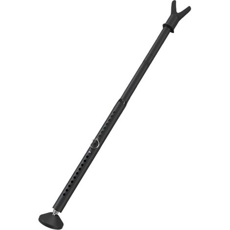 Verstellbare Türsicherheitsstange 48–132 cm – Eisen – rutschfest – schwarz – 1 Stück (1/5)