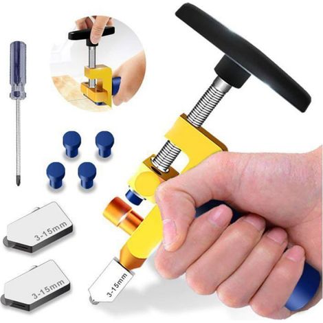 Outil De Coupe Verre - Lame Et Pince Cassante Integrees - Pour Verre 3 A 15 Mm - Kit 2 En 1 (1/5)