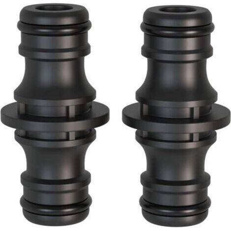 2 pièces Raccord rapide, 1/2 pouce double fiche Pièce de raccordement pour une connexion sûre des tuyaux, connexion de deux tuyaux pour la prolongation (1/4)