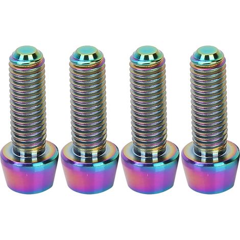 4 pièces Boulons coniques en alliage de titane M5x15mm pour potence de vélo de montagne (1/5)