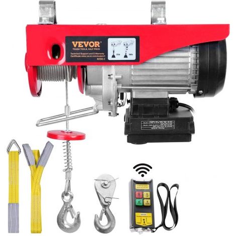 Treuil à Câble Électrique 250 kg Palan Électrique avec (1/5)