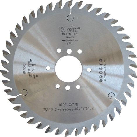 Lama circolare HW centri di lavoro D=150, d=35, B/c=4.0/3.0, Z (Nr. denti)=30, Disegno=1, Fori trasc.=Biesse 2 fori, Note=4/5.5/50 SVASATI DOPPI A 8mm + 2 SPECIALI OVALI (RACCHIUDONO 1/6/50+1/6/46) FR (1/4)