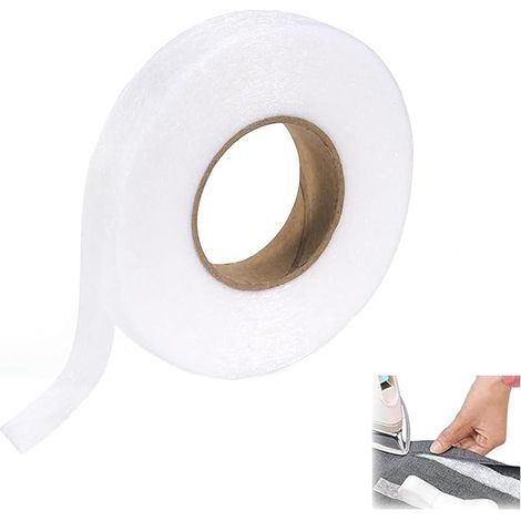 Bande Thermocollante pour Ourlets 20mm x 64m, Ruban Adhesif Thermocollant pour Pantalon, Rideaux et Textiles,Bande d'Ourlet pour Assembler des Tissus,Ourlet Facile Sans Couture ﻿ (1/5)