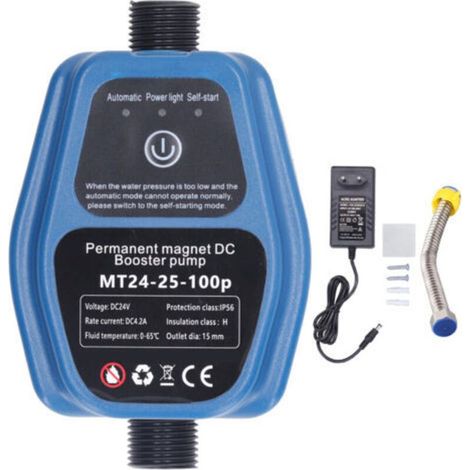 Surpresseur d'eau 100 W 24 V 25 L IP56, pompe de che automatique à détection intelligente, prise UE 100-240 V
