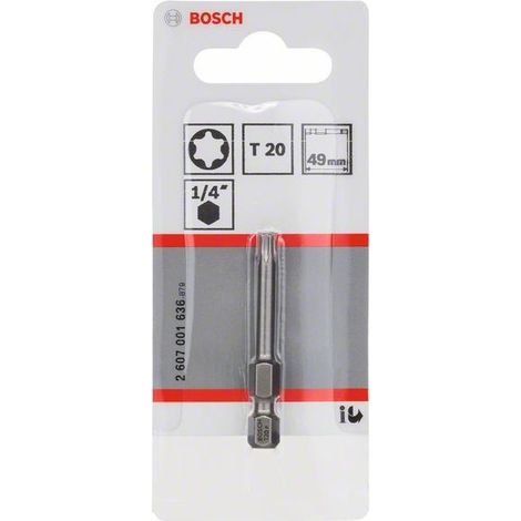 2607001636 - Inserto da avvitamento extra duro T20, 49 mm