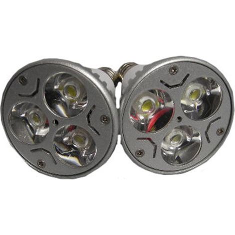 PAIRE DE SPOTS 3 LED E14 BLANC BASSE CONSOMMATION