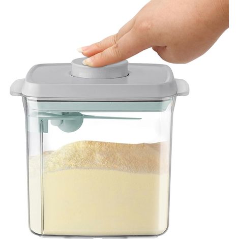 1700-ml-Milchpulverspender, Milchpulver-Aufbewahrungsbehälter mit Löffel, verschlossener Pulverbehälter, tragbare Aufbewahrung für Milchpulver und Getreideprodukte