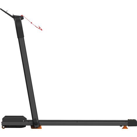 Tapis de course pliable 3 en 1 pour bureau, marche et running, inclinaison 10 %, haut-parleurs Bluetooth, 120 kg, noir, pour petit espace, CHICFURN (1/5)