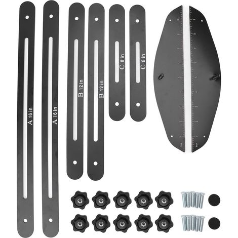 Hochpräzises Messwerkzeug für Treppenstufen aus Aluminiumlegierung für Renovierung und Neubau (1/5)