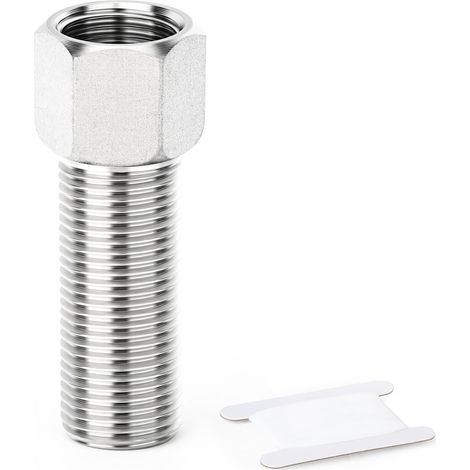 1PCS Raccord de tuyau en acier inoxydable 304, adaptateur convertisseur à douille hexagonale femelle 1/2« vers mâle 1/2 », 70 mm (1/5)