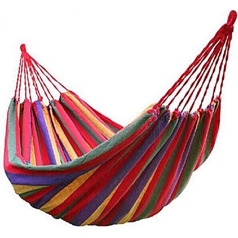 Hamac de Camping, Hamac d'extérieur 190 x 100 cm, Capacité de Charge Maximale de 150 kg pour Les Voyages, Le Jardin et la Plage (1/5)