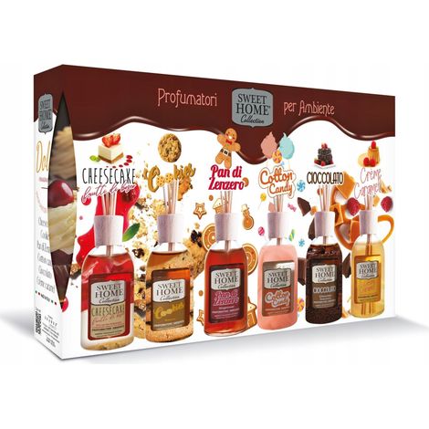 Diffusore di profumo sweet-home set regalo 6 fragranze festive