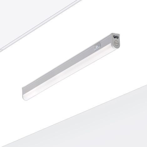 Oktaplex 9W LED Strip Light with Switch, RIGA Warm White 3000K, 54cm, for Under Kitchen Cabinet, Workshop, Garage, Cellar, Attic (1/5)