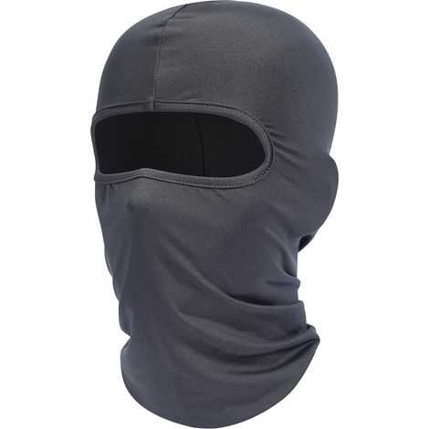 Cagoule, masque de ski, protection UV, écharpe de moto, tour de cou d'été, gris, unisexe (1/4)