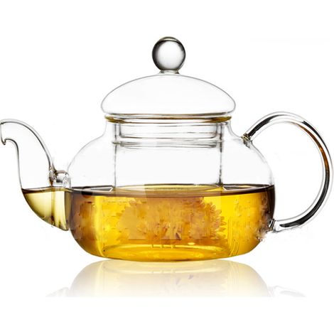 Grande bollitore in vetro con infusore