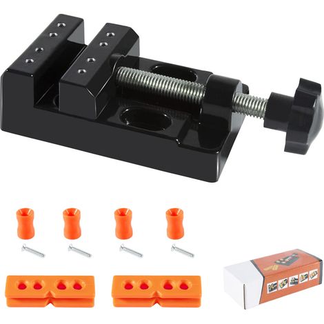 Mâchoire de Table Universelle 57mm Mini Pince Plate Etau d'établi Mini Perceuse à Colonne Etau de Table Parallèle Ouverture de l'étau Outil de Sculpture pour l'artisanat de Bricolage (1/5)